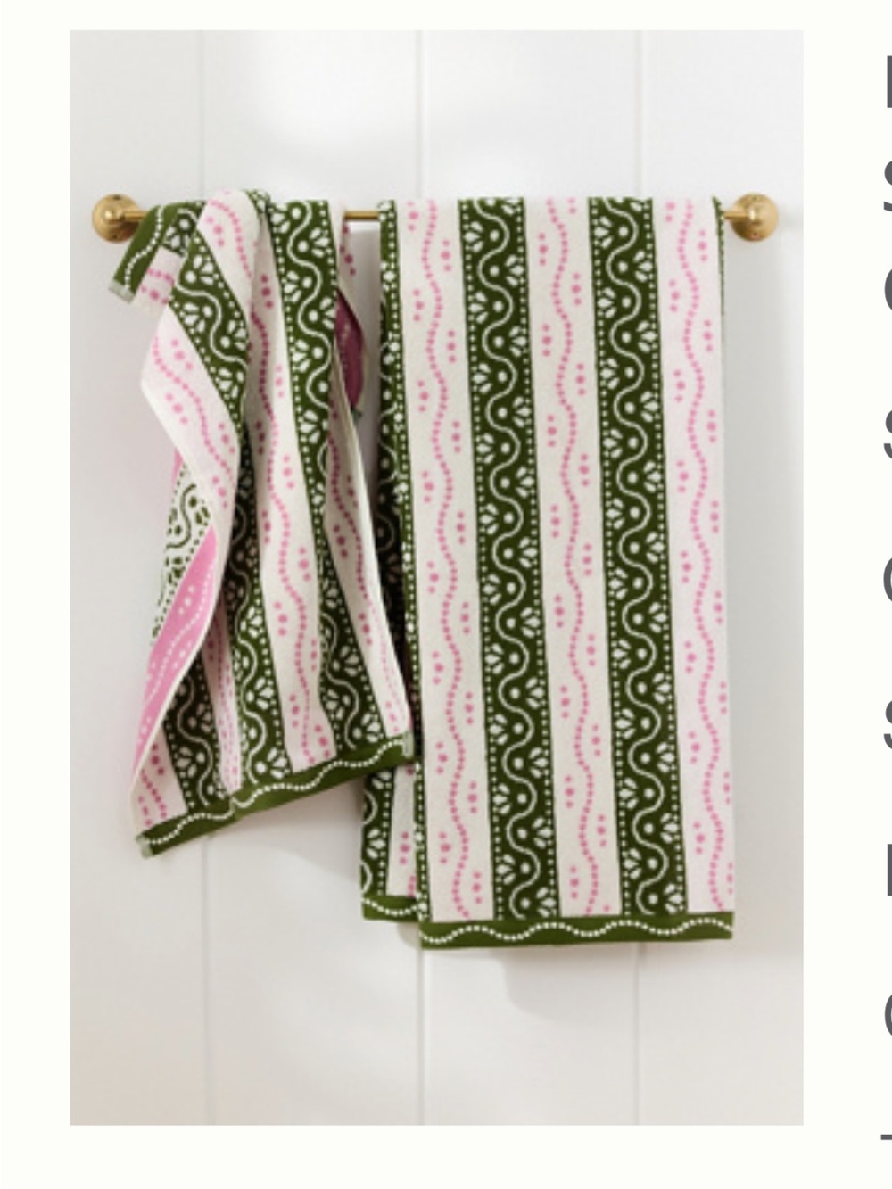 Anthropologie bath Towel set of 4 NWOT